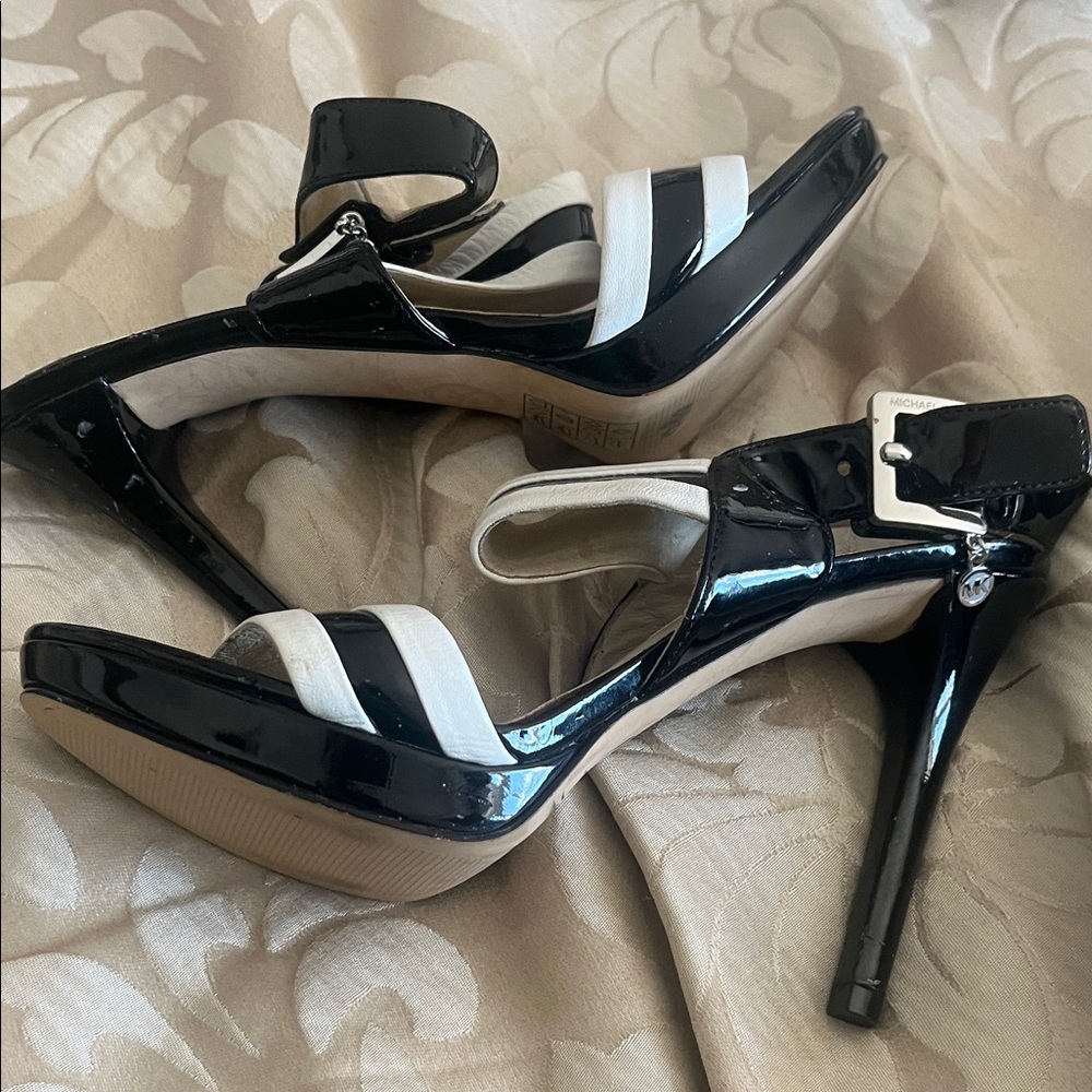 Michael Kors Black and White Heels